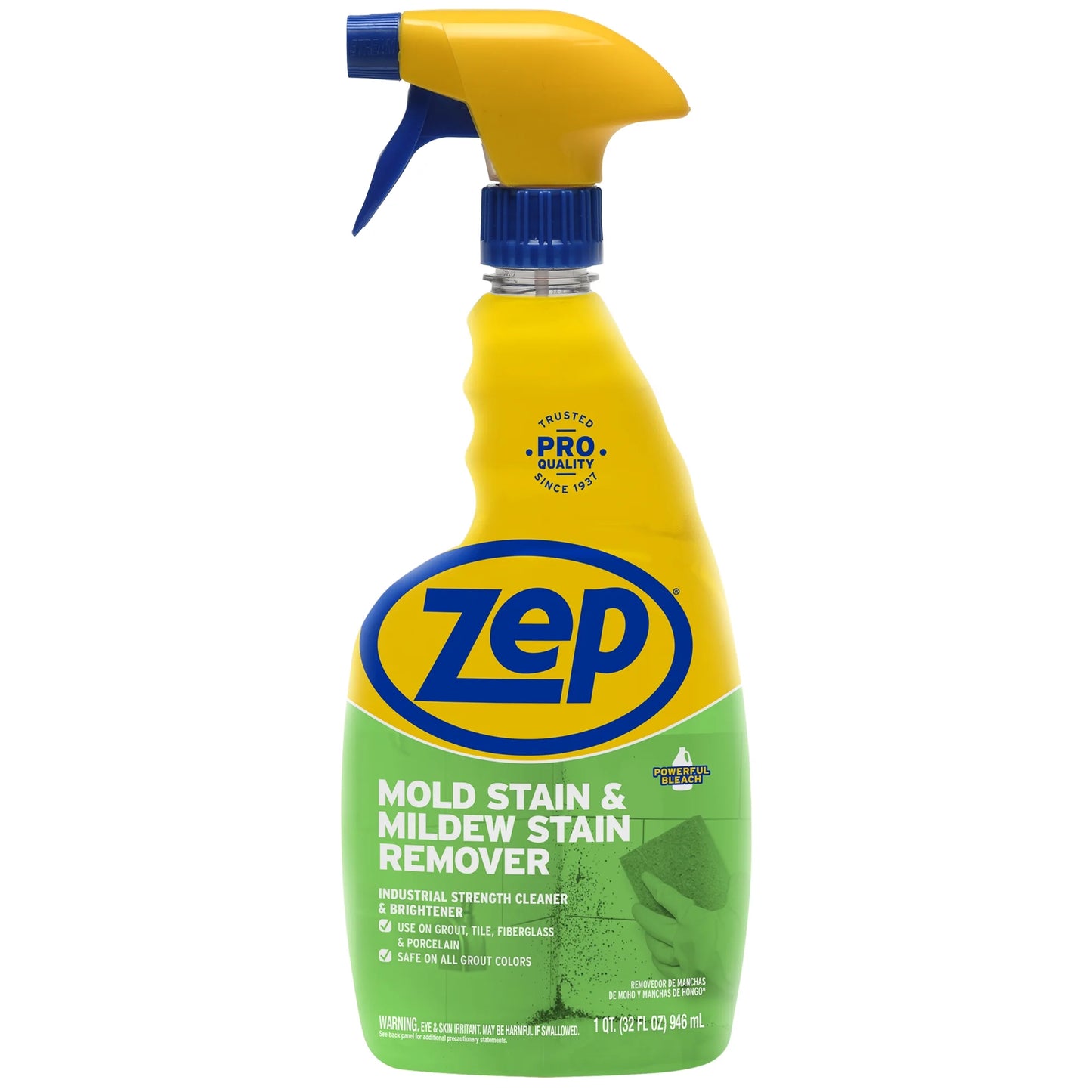 Mold Stain and Mildew Stain Remover - 32 Oz (Pack of 12) - ZUMILDEW32 - Experience the Power of Our Professional Strength No-Scrub Formula