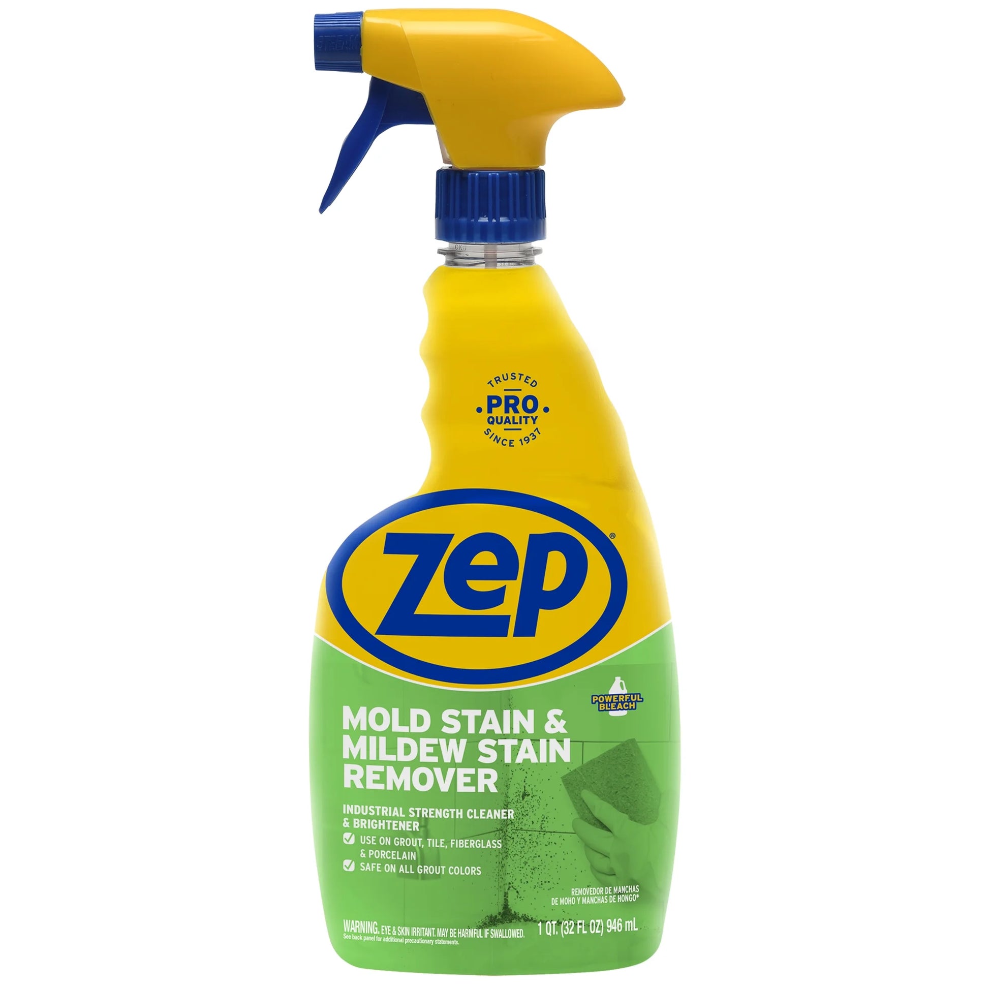 Mold Stain and Mildew Stain Remover - 32 Oz (Pack of 12) - ZUMILDEW32 - Experience the Power of Our Professional Strength No-Scrub Formula