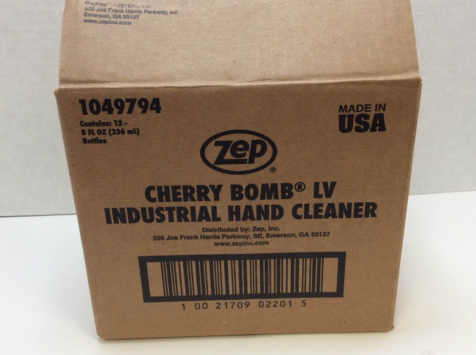 Zep Cherry Bomb Industrial Hand Cleaner, Industrial Hand Soap, 8Oz, CASE of 12