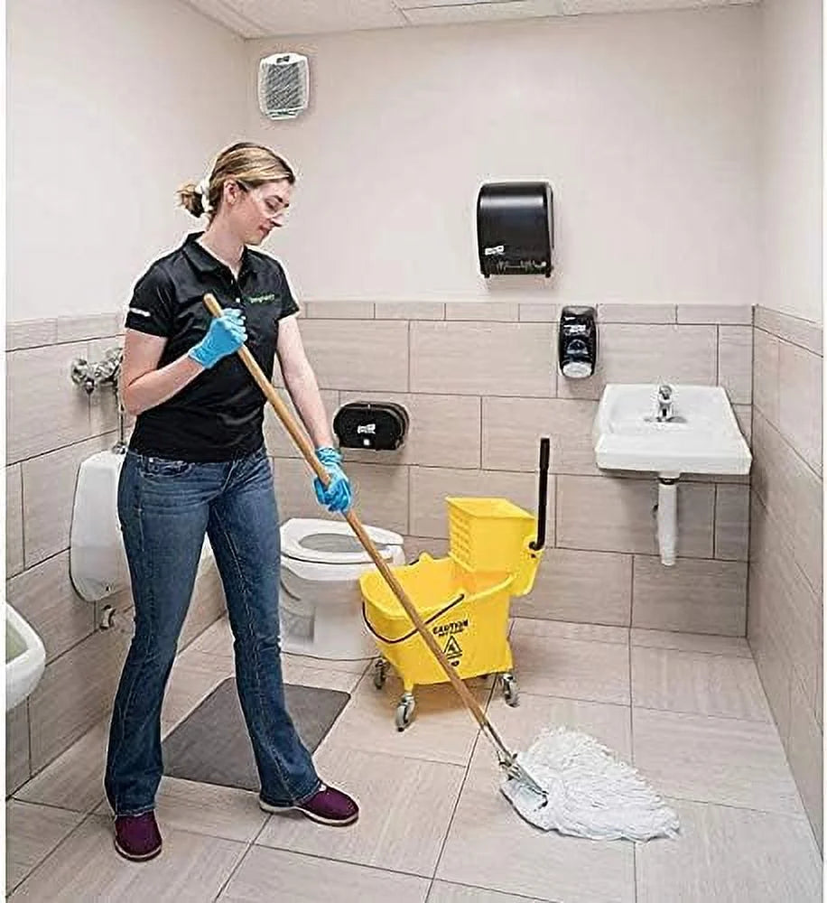 Commercial Mop Bucket with Wringer 26-Quart Cleaning Bucket, Yellow