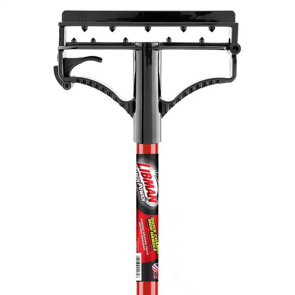 60 In. High Power Quick Change Steel Mop Handle and Resin Frame