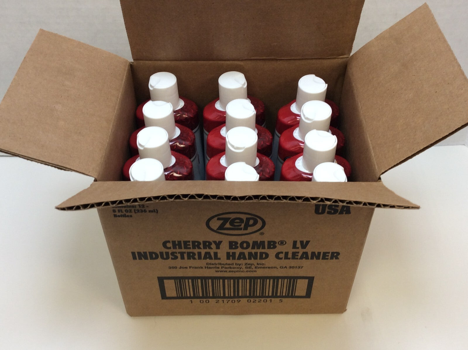 Zep Cherry Bomb Industrial Hand Cleaner, Industrial Hand Soap, 8Oz, CASE of 12