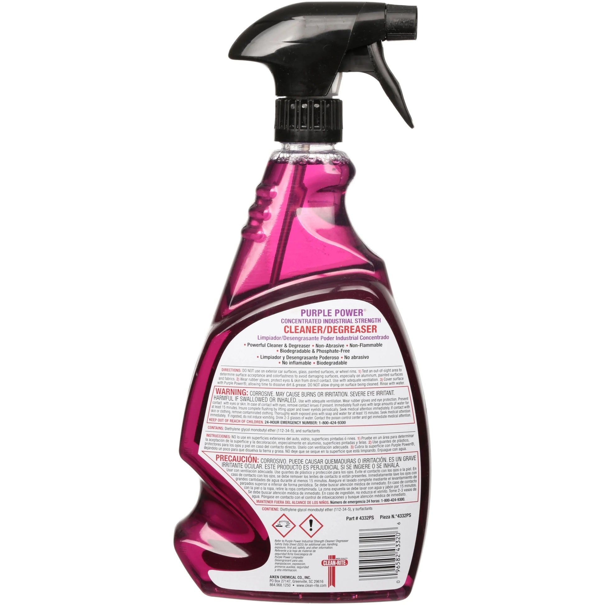 Concentrated Industrial Cleaner/Degreaser, 32 Oz