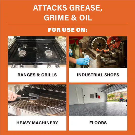 32 Oz. Heavy Duty Citrus Degreaser Concentrate Cleaner, Attacks Grease and Grime (3-Pack)