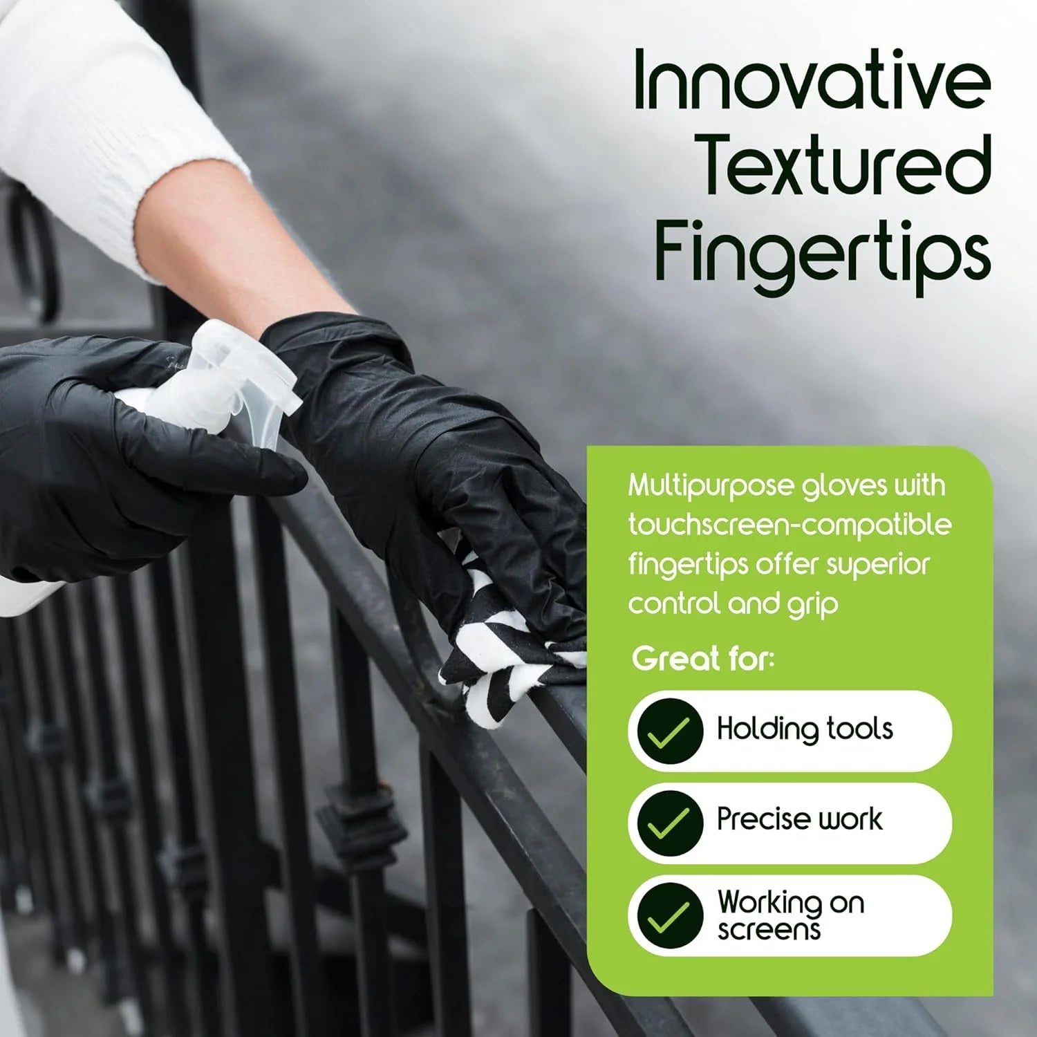 Small Black Nitrile Gloves Disposable Latex Free Gloves, Exam Grade Medical Gloves, Food Service, Cleaning Gloves, Tattoo Supplies, Case of 1000 Ct