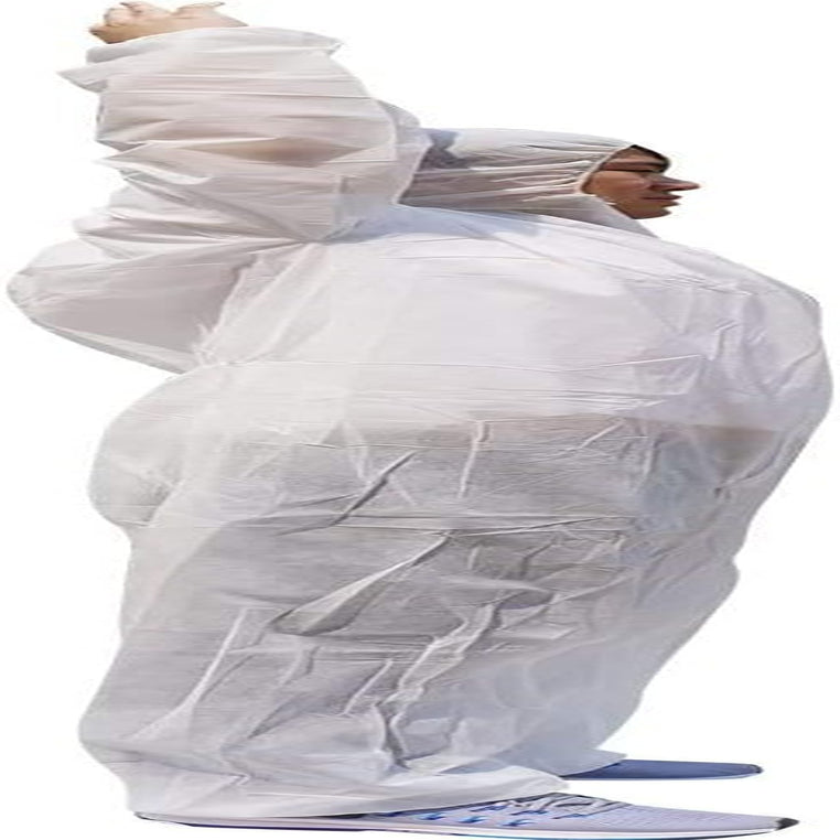 Disposable Coverall - Lightweight Hazmat Suits Workwear with Elastic Wrists and Ankles for Spray Painting Industrial