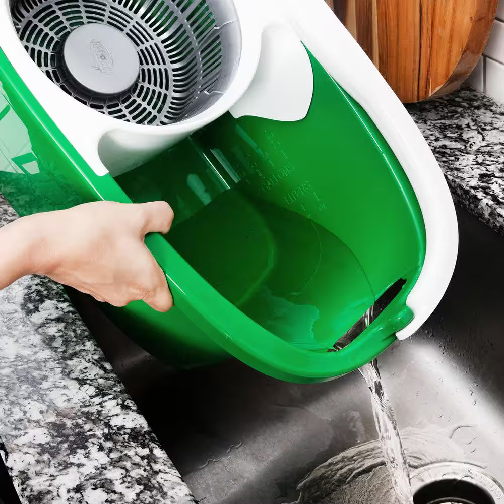 Microfiber Tornado Wet Spin Mop and Bucket Floor Cleaning System with 4 Refills