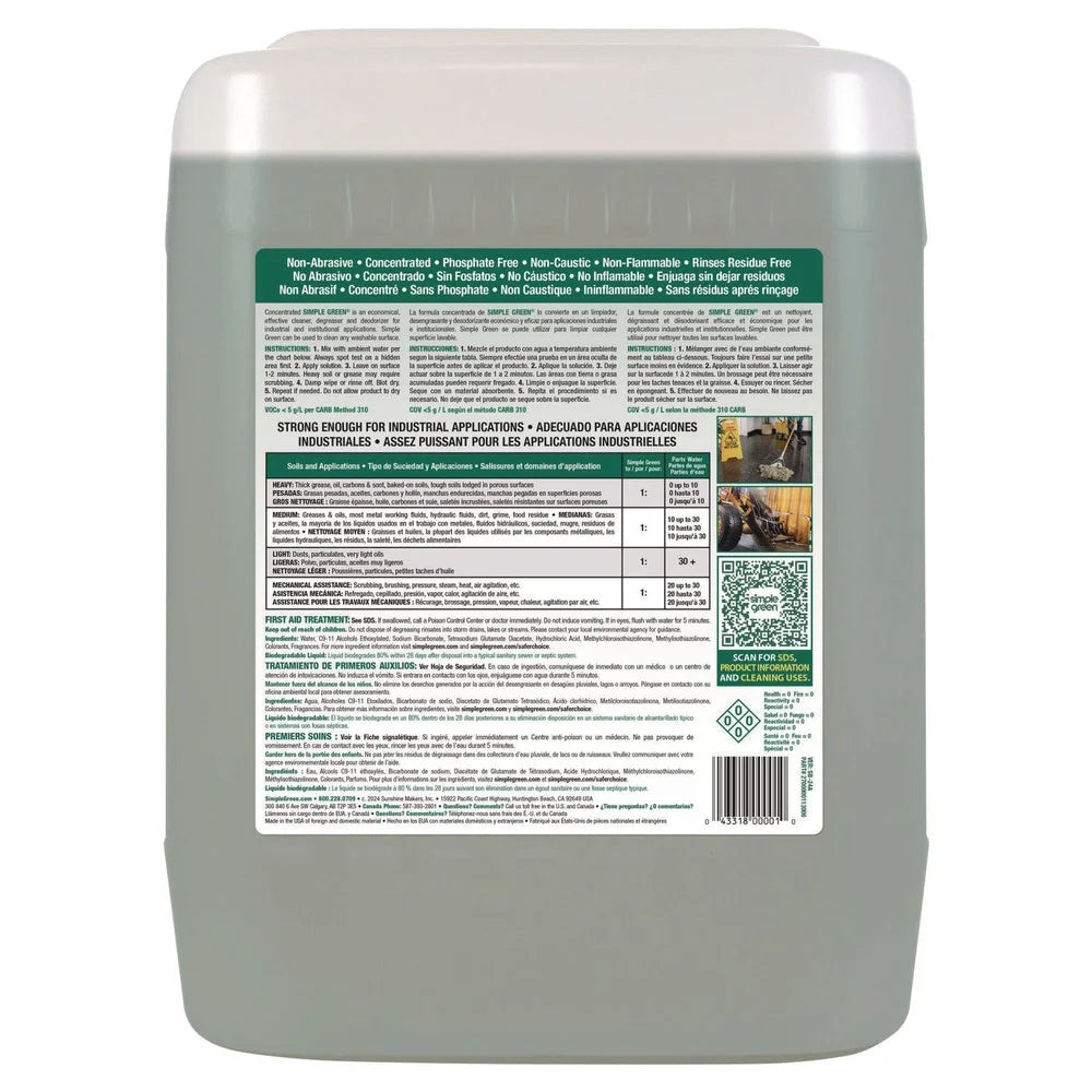 13006 Concentrated All-Purpose Cleaner/Degreaser, 5Gal, Pail, 1 Each