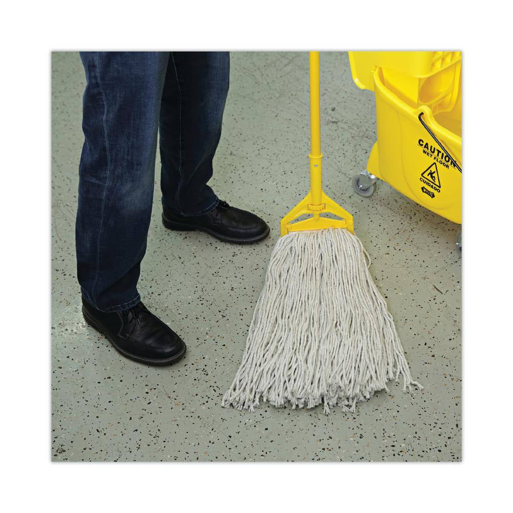 Cotton Fiber Premium Standard String Mop Mop Head, 32 Oz., White, (12-Carton)