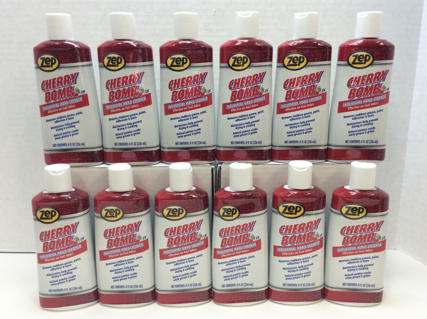 Zep Cherry Bomb Industrial Hand Cleaner, Industrial Hand Soap, 8Oz, CASE of 12