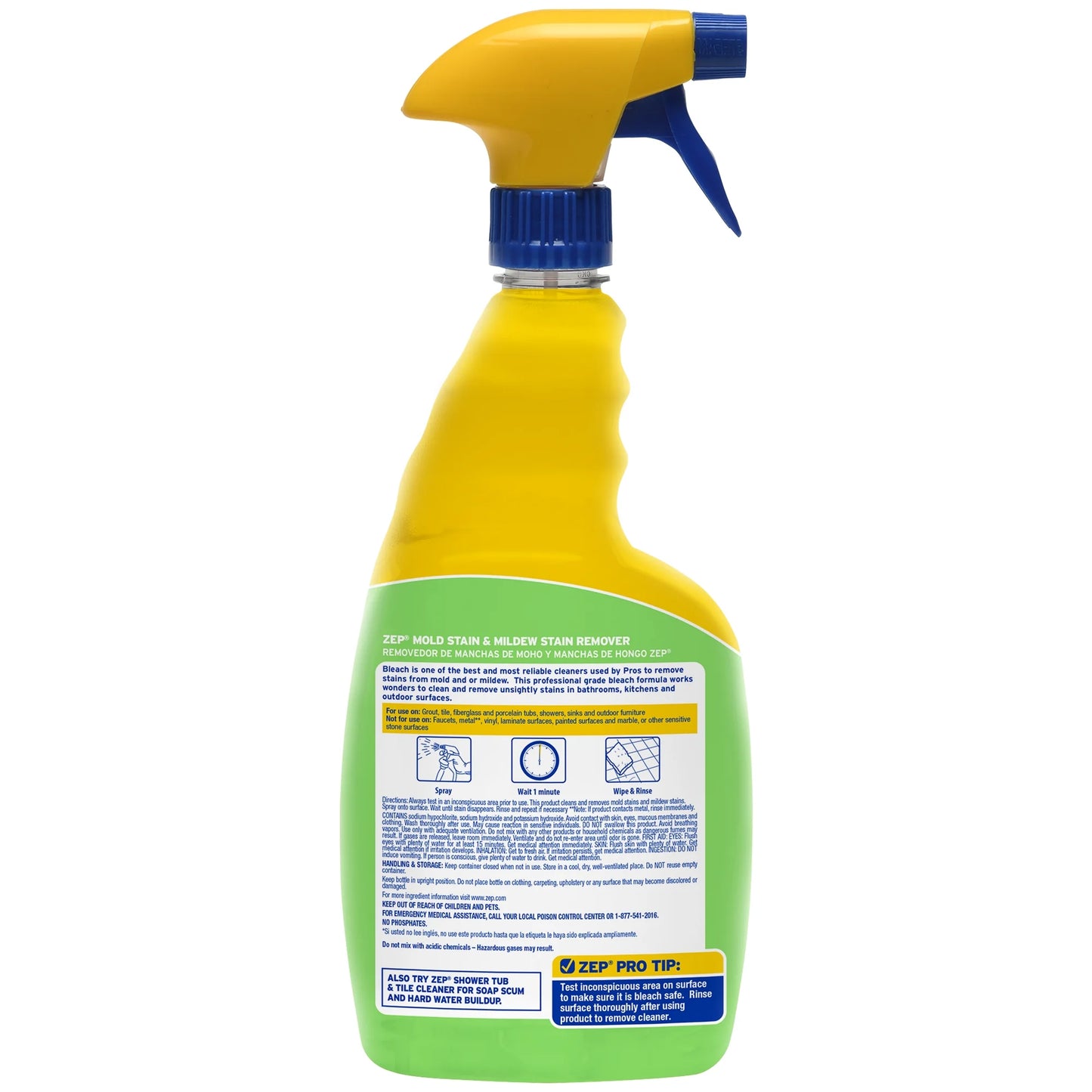 Mold Stain and Mildew Stain Remover - 32 Oz (Pack of 12) - ZUMILDEW32 - Experience the Power of Our Professional Strength No-Scrub Formula