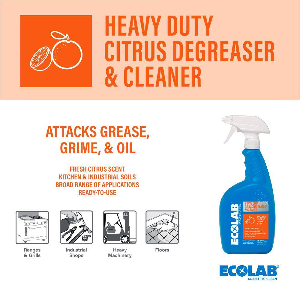 32 Oz. Heavy Duty Citrus Degreaser Concentrate Cleaner, Attacks Grease and Grime (3-Pack)