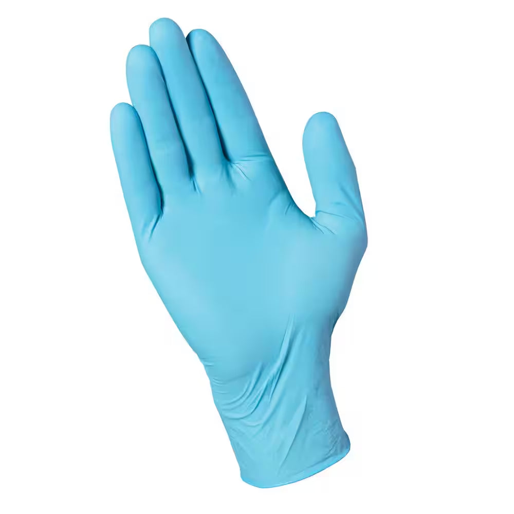 Blue Disposable Nitrile Cleaning Gloves (200 Ct One Size Fits Most)